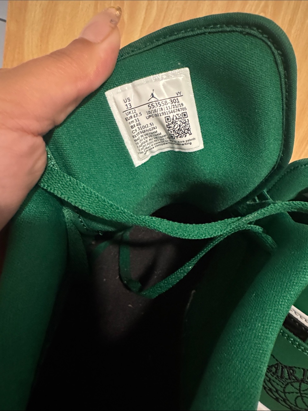 Nike Air Jordan 1 Low 'Pine Green' - Picture 6 of 6